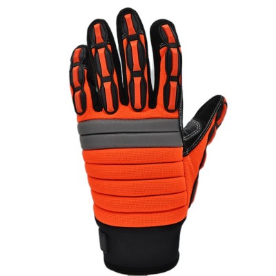 Reflective anti-collision gloves with TPR safety gloves Heavy industry machinery gloves