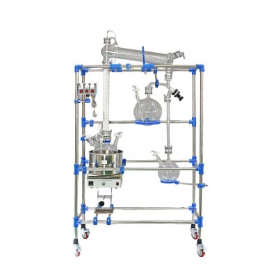 lab glass molecular distillation film evaporarory