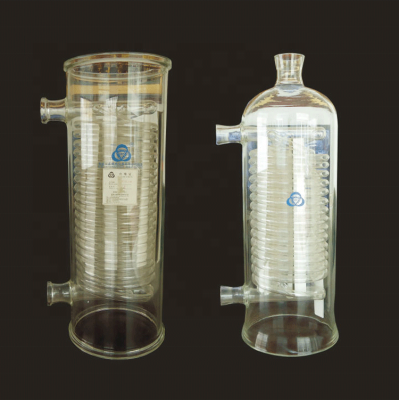 laboratory glass condensers for glass reactor